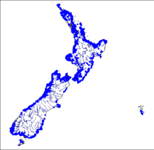 Map showing distribution of the redfin bully (Gobiomorphus huttoni), from data in the NIWA Freshwater Fish Database.