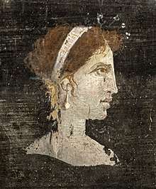 Painting of Cleopatra in profile