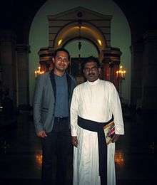 Rev Jayaraj with OCP Secretary George at St Pauls Anglican Church in Colombo