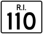 Rhode Island Route 110 marker
