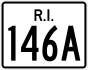 Rhode Island Route 146A marker