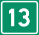 National route 13 shield