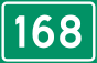 National route 168 shield
