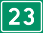 National route 23 shield