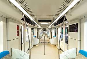 An interior rolling stock for Riyadh Metro.