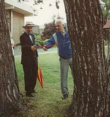 Roger Holdsworth and Peter Saville open the SHL Management Centre Golf Course