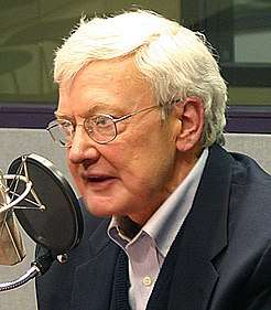 Roger Ebert, one of the film's positive reviewers and commentators, in 2006.