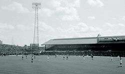 Sunderland's former stadium, Roker Park, in 1976