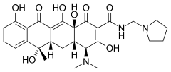Skeletal formula of rolitetracycline