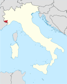 locator map of diocese of Cuneo