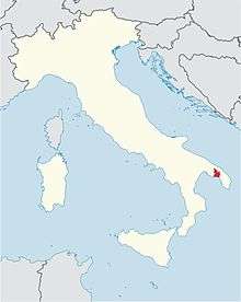Locator map, diocese of Oria