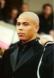 Ronaldo in black suit