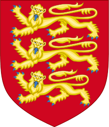 Modern depiction of Edward II's coat of arms