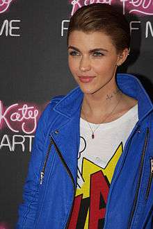Colour photograph of Ruby Rose in 2012