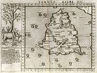 1562 Ruscelli map after Ptolemy