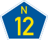 National route N12 shield