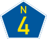National route N4 shield