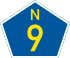 National route N9 shield