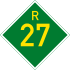 Provincial route R27 shield