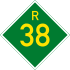 Provincial route R38 shield