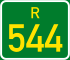 Regional route R544 shield