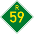 Provincial route R59 shield
