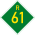 Provincial route R61 shield