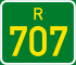 Regional route R707 shield