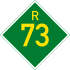 Provincial route R73 shield