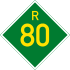Provincial route R80 shield