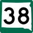 Highway 38 marker