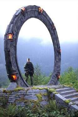 picture of a round portal gate