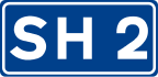 National Road SH2 shield}}