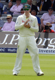 Steve Smith in the field during a Test match in July 2015
