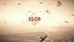 Series title over a swastika and a leaden sky of fighter planes