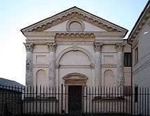 The emphatically classical church façade of Santa Maria Nova, Vicenza (1578&ndash;90) was designed by the influential Renaissance architect Andrea Palladio.