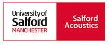 Salford Acoustics, University of Salford logo, Manchester, UK