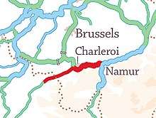 River Sambre location and connections