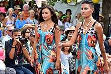 Contemporary Native American Fashion Show at the 2015 Santa Fe Indian Market.