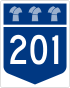 Highway 201 shield