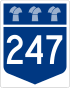 Highway 247 shield