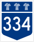 Highway 334 shield