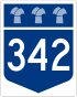 Highway 342 shield