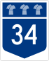 Highway 34 shield
