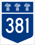 Highway 381 shield
