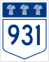 Highway 931 shield