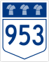 Highway 953 shield