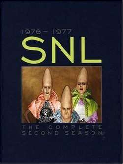 The title card for the second season of Saturday Night Live.