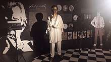 Satyajit Ray at Mother's Wax Museum, Calcutta