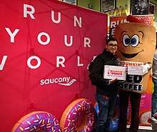 Launch party of the co-branded Saucony X Dunkin’ Kinvara 9 running shoe.